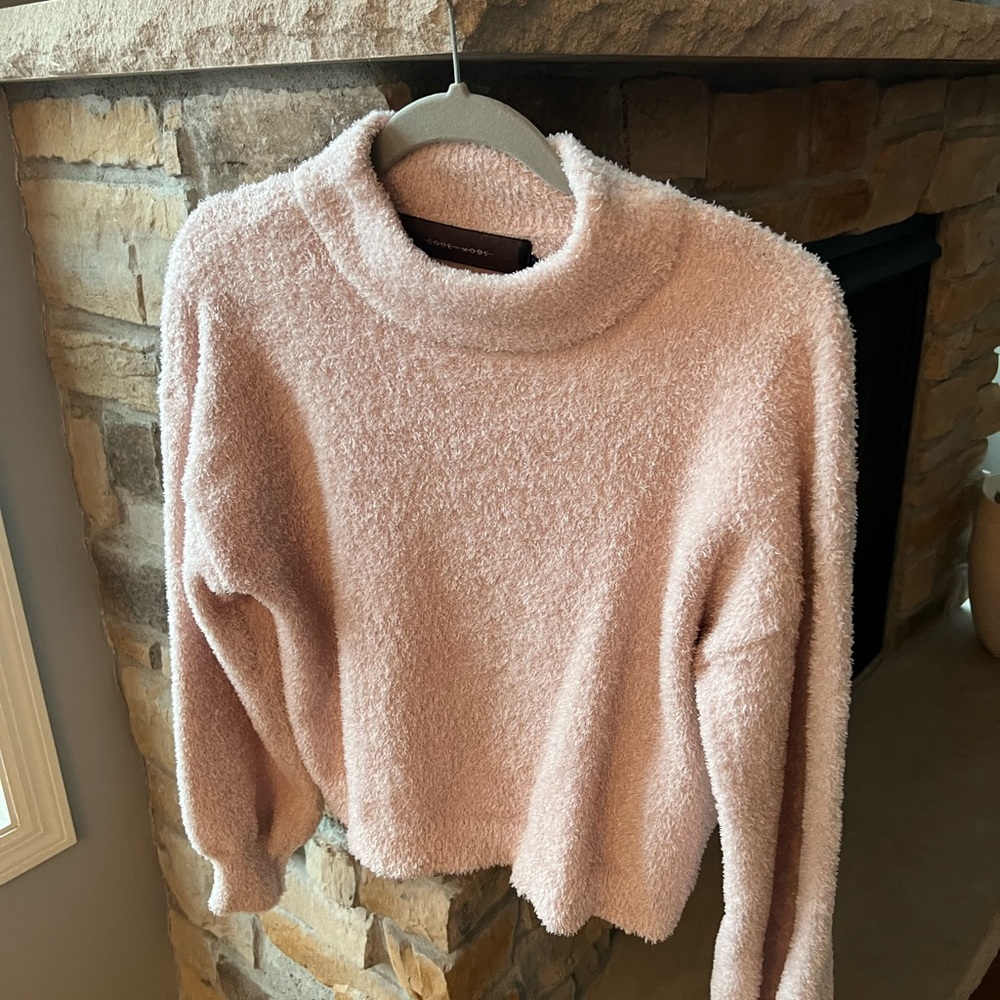 Code X Mode Fuzzy Soft Mock Neck Sweater